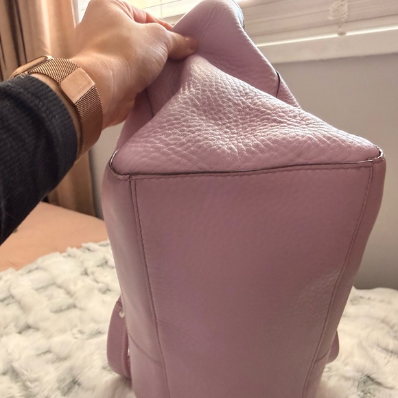 Coach Lavender Leather Tote - Picture 5 of 14